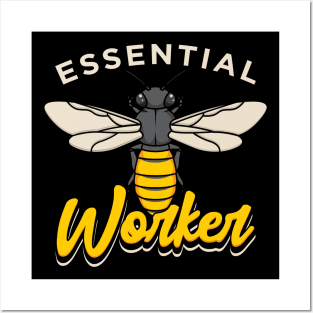 Essential Worker Beekeeping Beekeeper Posters and Art